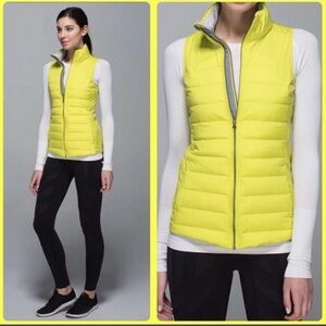 Lululemon Athletica Bright Yellow Puffer Vest
